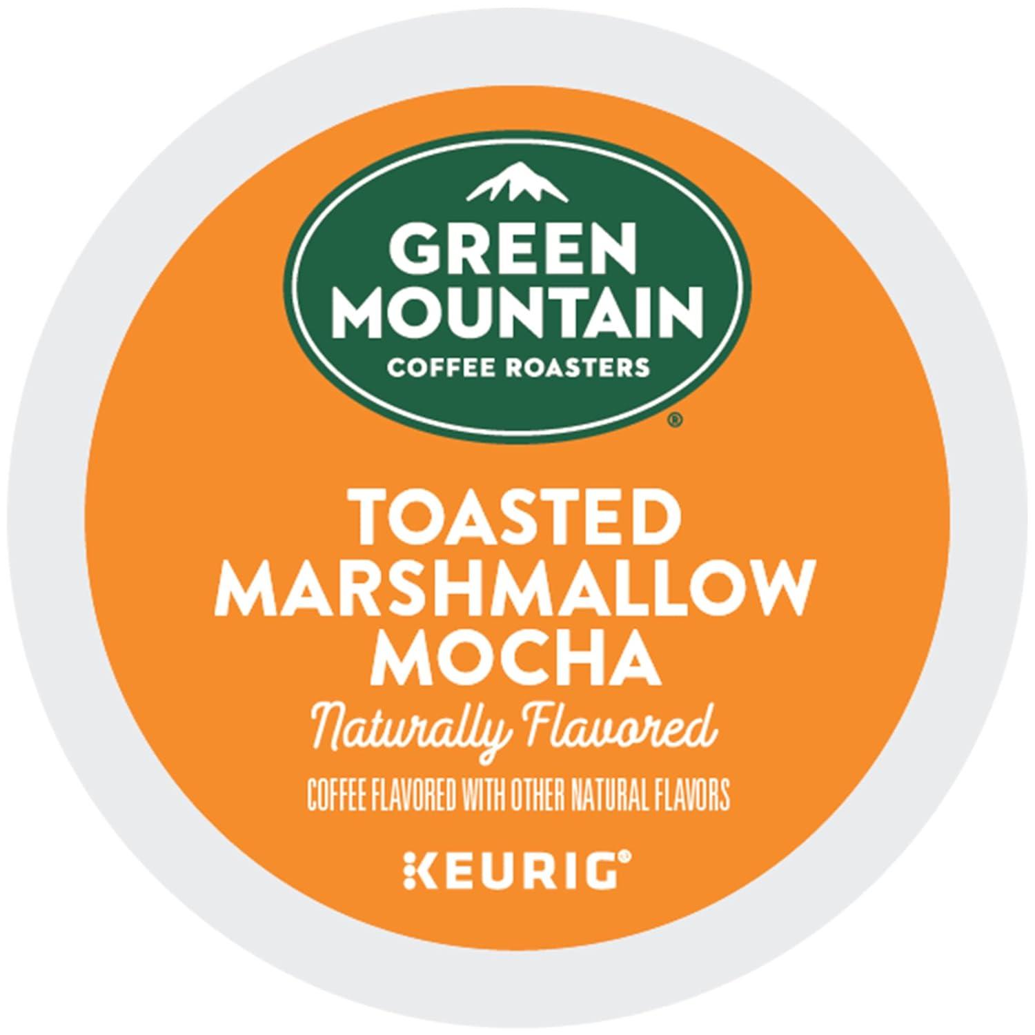 imageGreen Mountain Coffee Roasters Dark Chocolate Hazelnut Coffee Keurig Single Serve KCup Pods 96 CountToasted Marshmallow