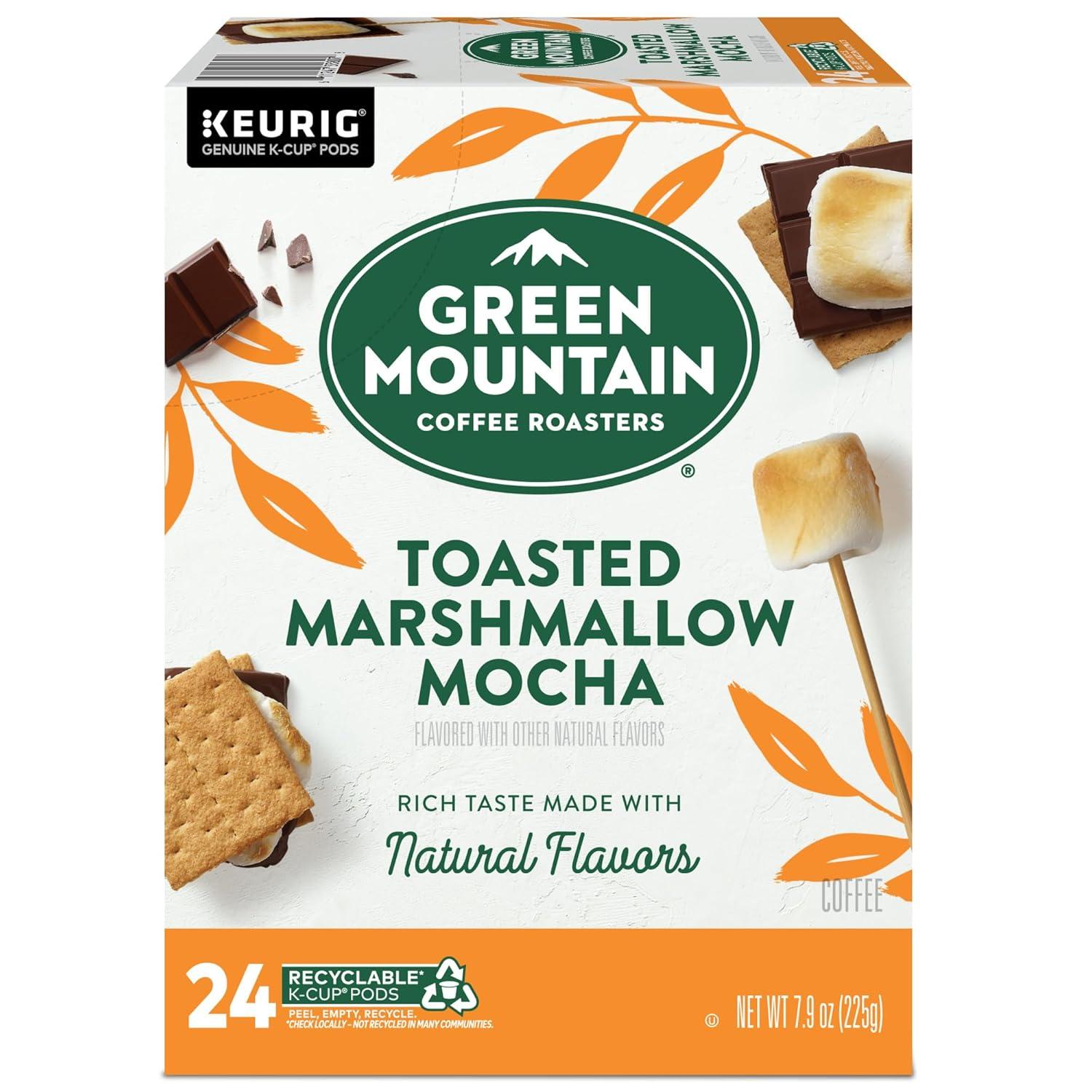 imageGreen Mountain Coffee Roasters Dark Chocolate Hazelnut Coffee Keurig Single Serve KCup Pods 96 CountToasted Marshmallow