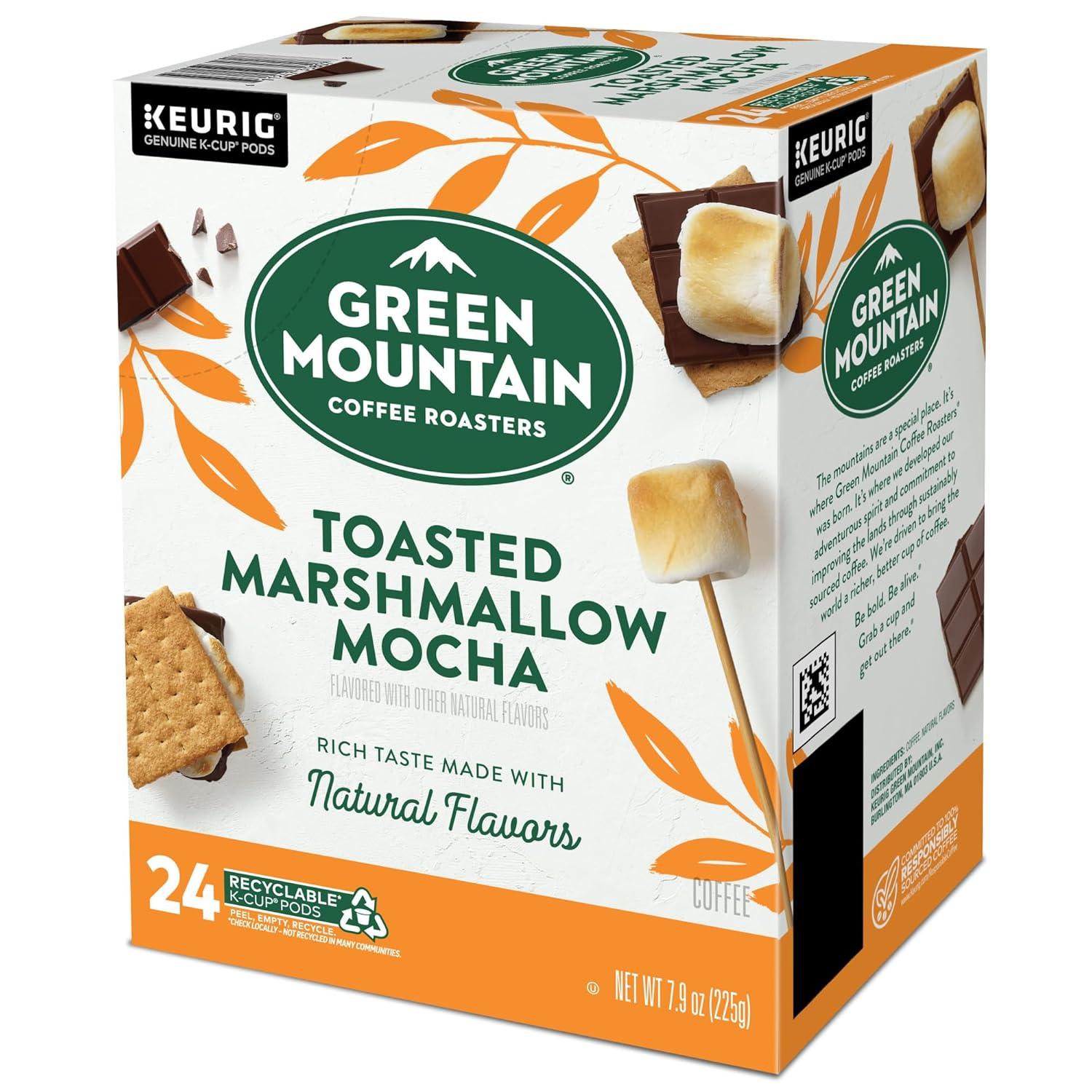 imageGreen Mountain Coffee Roasters Dark Chocolate Hazelnut Coffee Keurig Single Serve KCup Pods 96 CountToasted Marshmallow