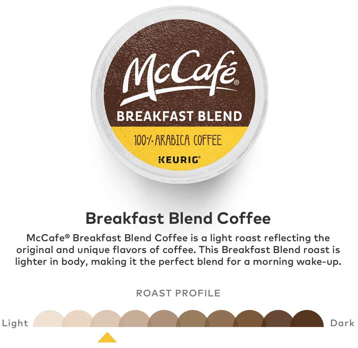 imageMcCafe Premium Roast Coffee Keurig SingleServe KCup Pods Medium Roast 72 CountBreakfast Blend