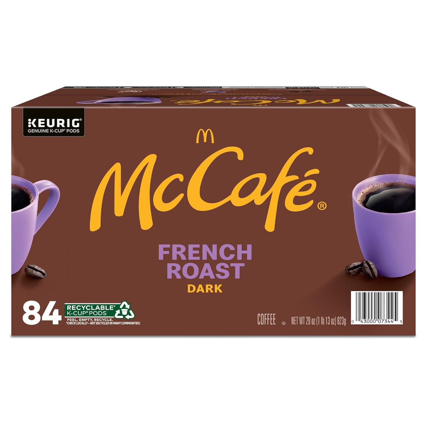 imageMcCafe Premium Roast Coffee Keurig SingleServe KCup Pods Medium Roast 72 CountFrench Roast