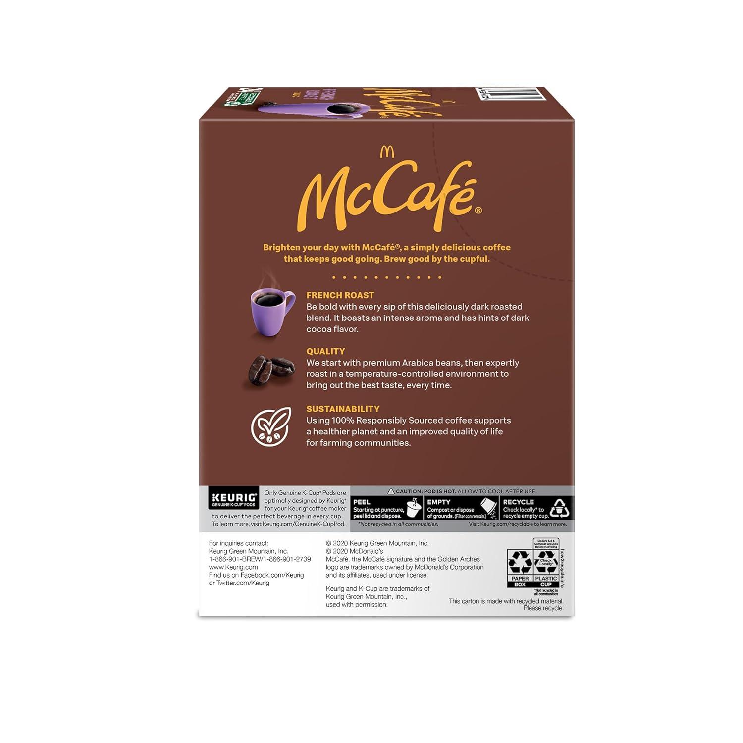imageMcCafe Premium Roast Coffee Keurig SingleServe KCup Pods Medium Roast 72 CountFrench Roast
