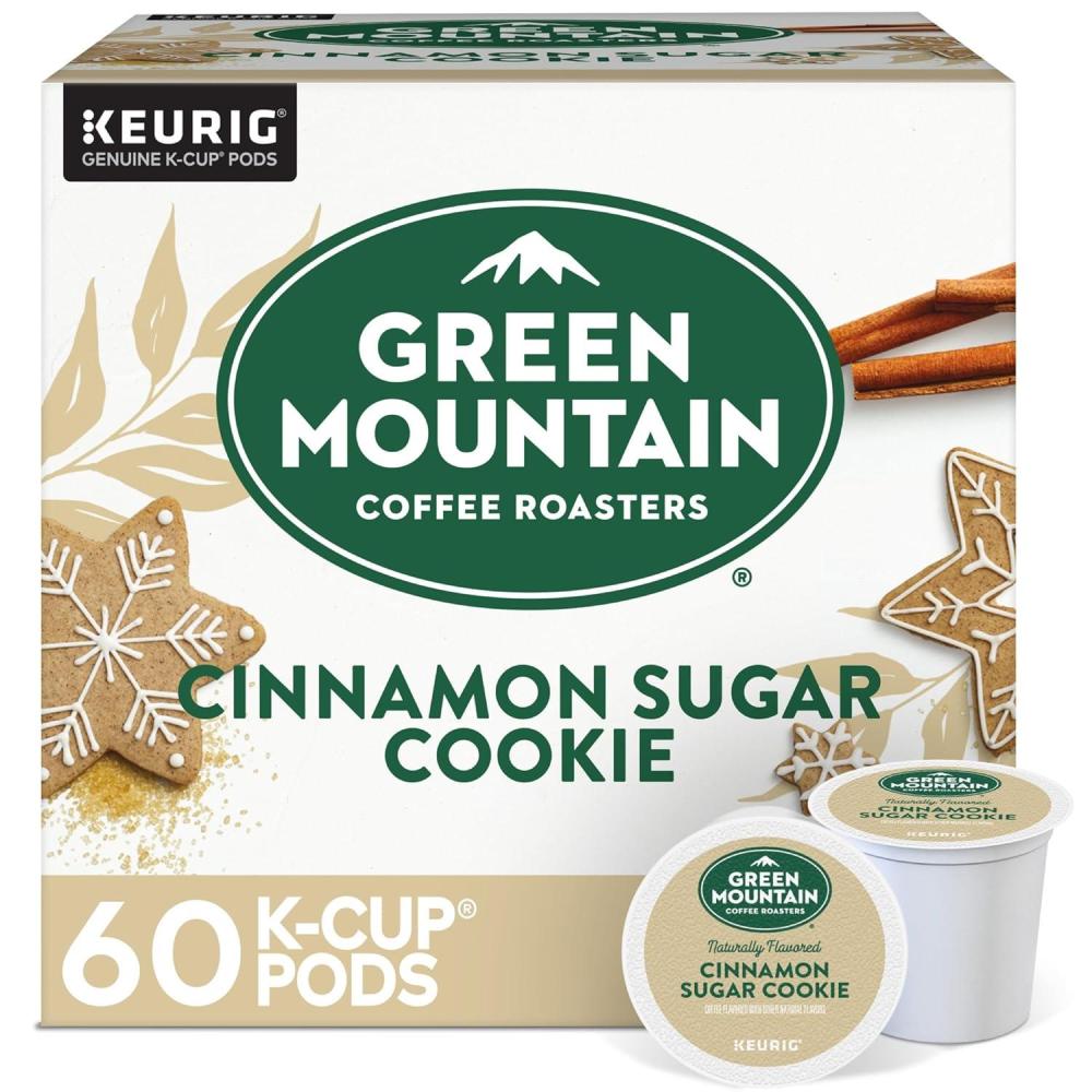 imageGreen Mountain Coffee Roasters Dark Chocolate Hazelnut Coffee Keurig Single Serve KCup Pods 96 CountCinnamon Sugar Cookie