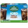 imageGreen Mountain Coffee Roasters ICED Hazelnut Cream Single Serve Keurig KCup Pods Flavored Iced Coffee 96 CountVanilla Caramel