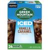 imageGreen Mountain Coffee Roasters ICED Hazelnut Cream Single Serve Keurig KCup Pods Flavored Iced Coffee 96 CountVanilla Caramel