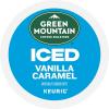imageGreen Mountain Coffee Roasters ICED Hazelnut Cream Single Serve Keurig KCup Pods Flavored Iced Coffee 96 CountVanilla Caramel