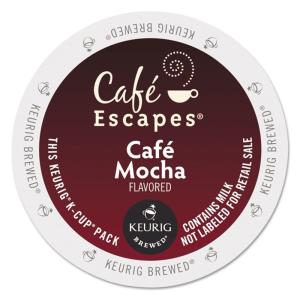 imageCafe Escapes Cafe Mocha Keurig SingleServe KCup Pods 96 CountChocolate