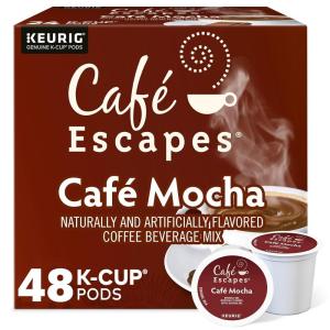 imageCafe Escapes Cafe Mocha Keurig SingleServe KCup Pods 96 CountMocha