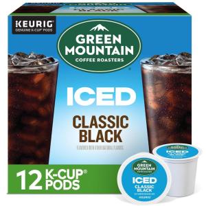 imageGreen Mountain Coffee Roasters ICED Hazelnut Cream Single Serve Keurig KCup Pods Flavored Iced Coffee 96 CountBlack