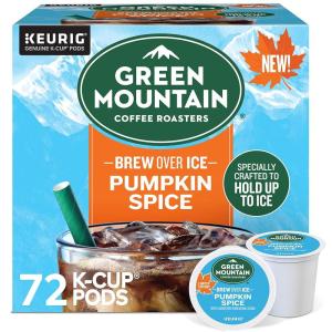 imageGreen Mountain Coffee Roasters ICED Hazelnut Cream Single Serve Keurig KCup Pods Flavored Iced Coffee 96 CountPumpkin Spice