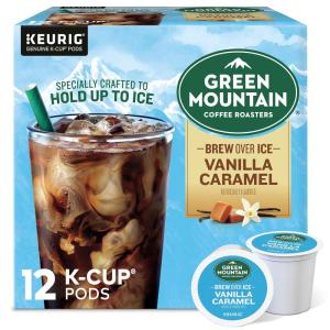 imageGreen Mountain Coffee Roasters ICED Hazelnut Cream Single Serve Keurig KCup Pods Flavored Iced Coffee 96 CountVanilla Cream