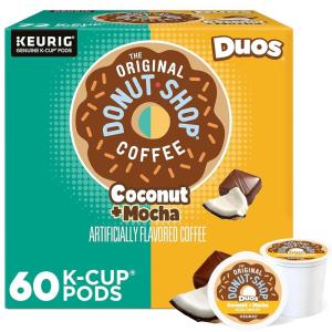 imageThe Original Donut Shop Duos Coconut  Mocha Keurig SingleServe KCup Pods Medium Roast Coffee 96 CountCoconut  Mocha