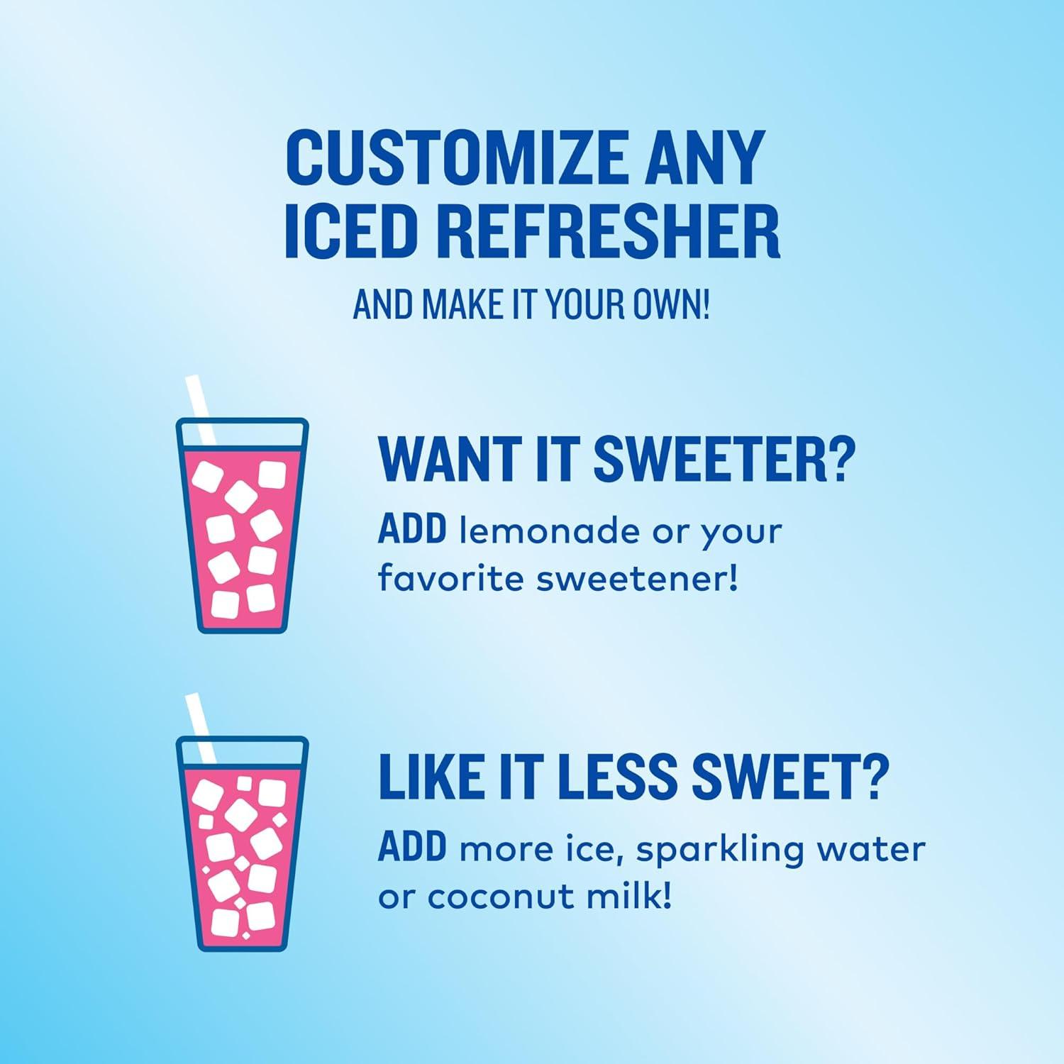 imageThe Original Donut Shop Iced Refreshers Strawberry Aa Flavor Keurig Single Serve KCup Pods 60 Count 6 Packs of 10Strawberry Acai Refresher