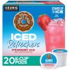 imageThe Original Donut Shop Iced Refreshers Strawberry Aa Flavor Keurig Single Serve KCup Pods 60 Count 6 Packs of 10Strawberry Acai Refresher