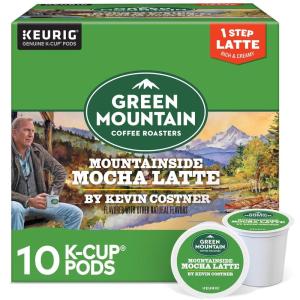 imageGreen Mountain Coffee Roasters Mountainside Mocha Latte One Step Latte Single Serve Keurig KCup Pods 10Count Box