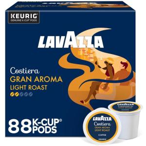 imageLavazza Costiera Gran Aroma SingleServe Keurig KCup Pods Light Roast Coffee 60Count Box 6 Packs of 10Grand Aroma
