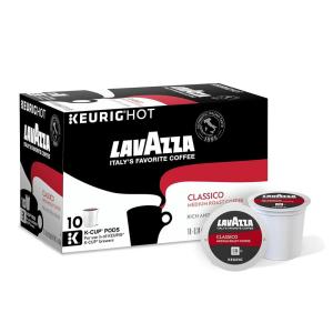 imageLavazza Dolcevita Classico SingleServe Keurig KCup Pods Medium Roast Coffee 60Count Box 6 Packs of 10Classico