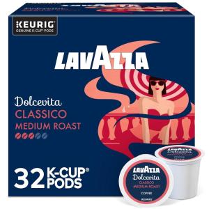 imageLavazza Dolcevita Classico SingleServe Keurig KCup Pods Medium Roast Coffee 60Count Box 6 Packs of 10Coffee