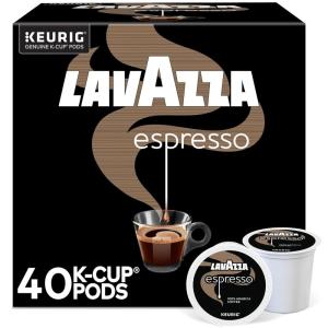imageLavazza Espresso SingleServe Keurig KCup Pods Medium Roast Coffee 60Count Box 6 Packs of 10Espresso Italiano
