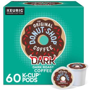 imageThe Original Donut Shop Dark Keurig SingleServe KCup Pods Dark Roast Coffee 60 Count 6 Packs of 10