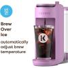 image:imageKeurig KMini Mate Plus SingleServe KCup Pod Coffee Maker Compact 3 Cup Sizes Brew Over Ice and Strong Button Features 50 oz Removable Reservoir Matte BlackWild Orchid