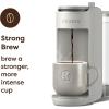 image:imageKeurig KMini Mate Plus SingleServe KCup Pod Coffee Maker Compact 3 Cup Sizes Brew Over Ice and Strong Button Features 50 oz Removable Reservoir Matte BlackWarm Stone
