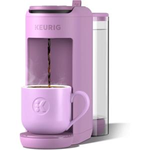 image:imageKeurig KMini Mate Plus SingleServe KCup Pod Coffee Maker Compact 3 Cup Sizes Brew Over Ice and Strong Button Features 50 oz Removable Reservoir Matte BlackWild Orchid