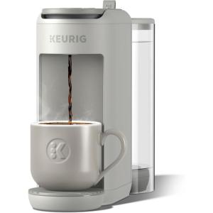image:imageKeurig KMini Mate Plus SingleServe KCup Pod Coffee Maker Compact 3 Cup Sizes Brew Over Ice and Strong Button Features 50 oz Removable Reservoir Matte BlackWarm Stone