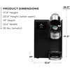 image:imageKeurig K3550 Large Business Single Serve Coffee Maker Plumbed SilverBlack  Plumbed Commercial Brewer 5 Sizes HiRes Touchscreen Brew over Ice Strong Brew Auto Pod Eject 2 Hot Tanks