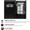 image:imageKeurig K3550 Large Business Single Serve Coffee Maker Plumbed SilverBlack  Plumbed Commercial Brewer 5 Sizes HiRes Touchscreen Brew over Ice Strong Brew Auto Pod Eject 2 Hot Tanks