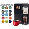 image:imageKeurig K3550 Large Business Single Serve Coffee Maker Plumbed SilverBlack  Plumbed Commercial Brewer 5 Sizes HiRes Touchscreen Brew over Ice Strong Brew Auto Pod Eject 2 Hot Tanks
