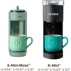 image:imageKeurig KMini Mate Single Serve KCup Pod Coffee Maker Brews Up to 12 oz Cup Compact Portable Coffee Machine for Small Spaces Great for Dorms amp Offices Pink SandsGlamping Green