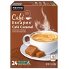 image:imageCafe Escapes Dark Chocolate Hot Cocoa Keurig SingleServe KCup Pods 96 CountCaf Caramel