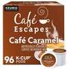 image:imageCafe Escapes Dark Chocolate Hot Cocoa Keurig SingleServe KCup Pods 96 CountCaf Caramel