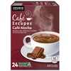 image:imageCafe Escapes Dark Chocolate Hot Cocoa Keurig SingleServe KCup Pods 96 CountCaf Mocha
