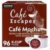 image:imageCafe Escapes Dark Chocolate Hot Cocoa Keurig SingleServe KCup Pods 96 CountCaf Mocha