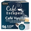 image:imageCafe Escapes Dark Chocolate Hot Cocoa Keurig SingleServe KCup Pods 96 CountCaf Vanilla