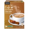 image:imageCafe Escapes Dark Chocolate Hot Cocoa Keurig SingleServe KCup Pods 96 CountChai Latte