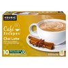 image:imageCafe Escapes Dark Chocolate Hot Cocoa Keurig SingleServe KCup Pods 96 CountChai Latte
