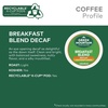 image:imageGreen Mountain Coffee Breakfast Blend Decaf Keurig SingleServe KCup pods Light Roast Coffee 96 CountDecaf Breakfast Blend