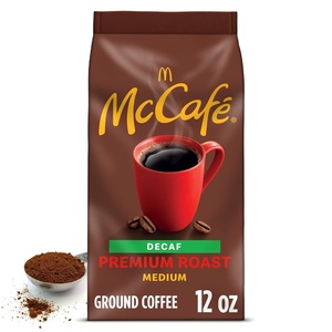image:imageMcCafe Premium Roast Decaf Ground Coffee Medium Roast Decaffeinated Premium Quality Responsibly Sourced Kosher Certified 22oz BagPremium Roast Decaf