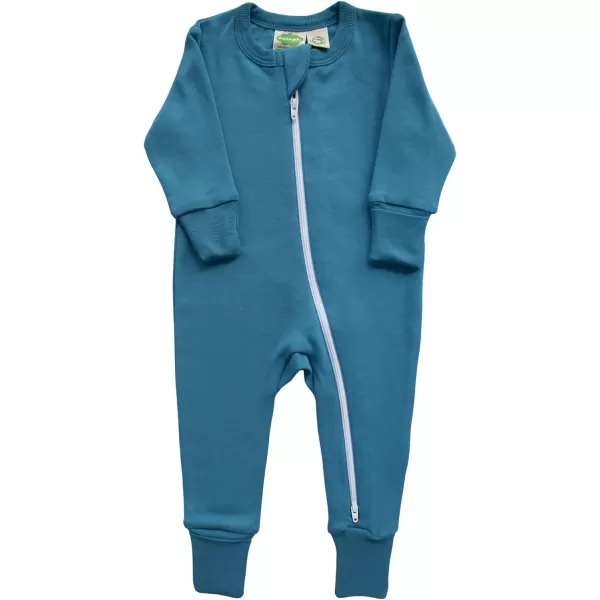 PARADE Organic Essential Basic 2Way Zipper Romper  Long SleeveOlive