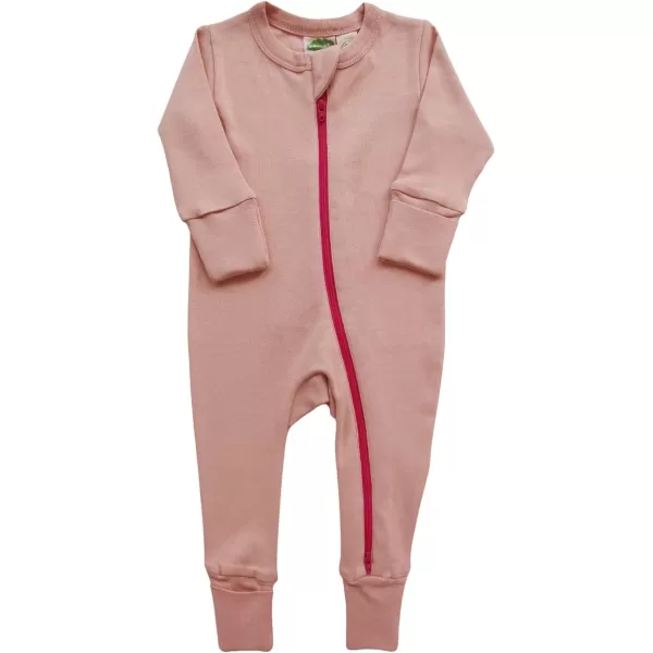 PARADE Organic Essential Basic 2Way Zipper Romper  Long SleeveToffee