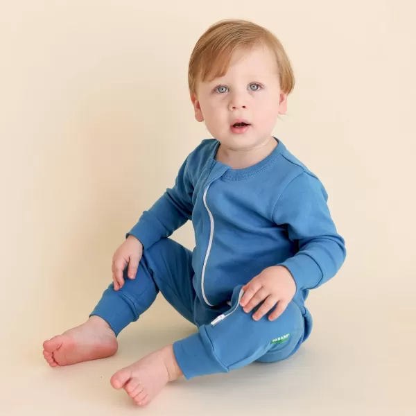 PARADE Organic Essential Basic 2Way Zipper Romper  Long SleeveToffee
