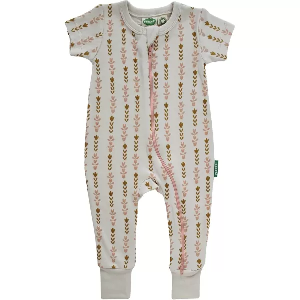 PARADE Organic Signature Print 2Way Zip Romper Short SleeveRockets