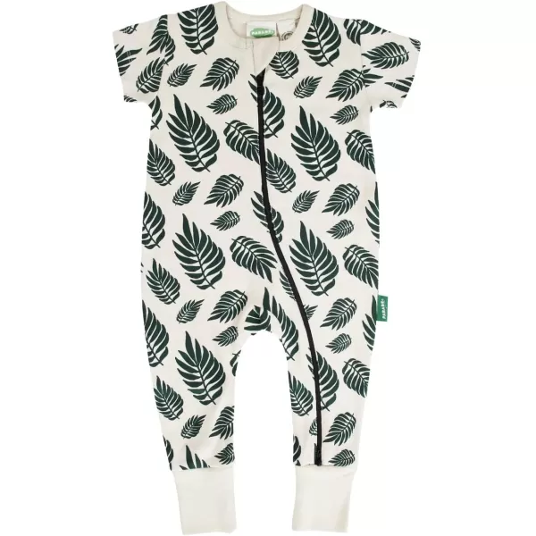 PARADE Organic Signature Print 2Way Zip Romper Short SleeveRockets