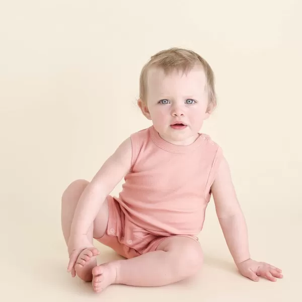 PARADE Organic Tank Rompers  EssentialsDusty Pink