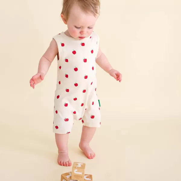 PARADE Organic Tank Rompers  Signature Prints Apples 36 MonthsPARADE Organic Tank Rompers  Signature Prints Apples 36 Months