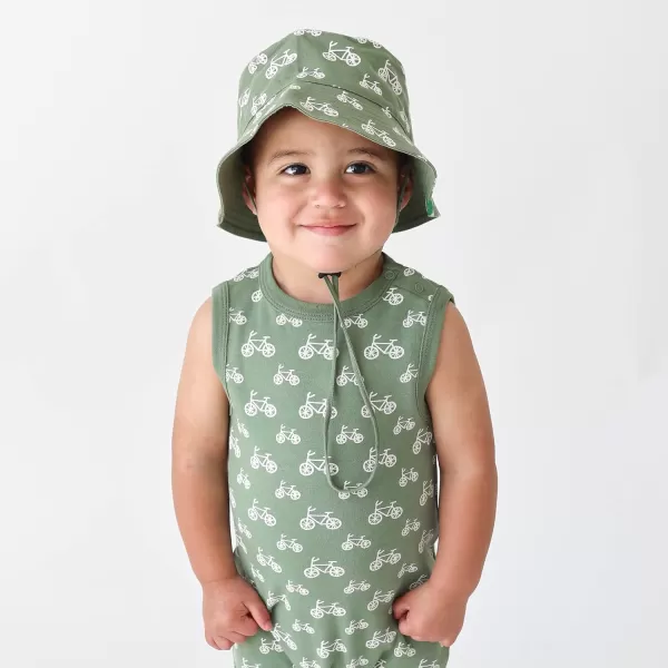 PARADE Organic Tank Rompers  Signature PrintsGreen Bicycles