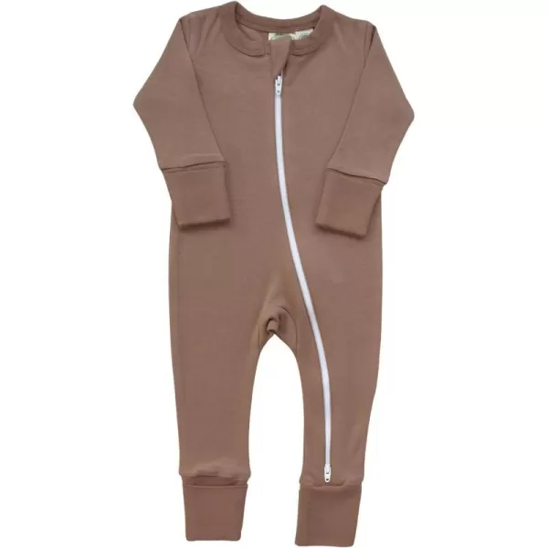 PARADE Organic Essential Basic 2Way Zipper Romper  Long SleeveChai